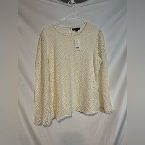 Banana Republic Cream Relaxed Boxy Blouse